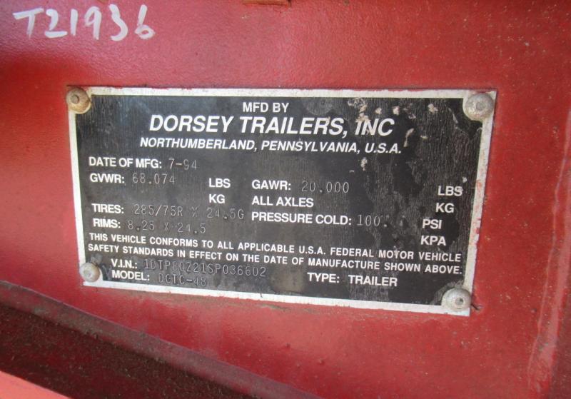 1995 DORSEY DGTC-48 - 13
